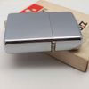 Bật Lửa Zippo Cổ Đồng Khối Mạ Chrome Trơn Bóng Năm 1979 Đời 3 Vạch Sắc ZC382