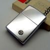 Bật Lửa Zippo Cổ Đồng Khối Mạ Chrome Trơn Bóng Năm 1979 Đời 3 Vạch Sắc ZC382