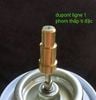 Đầu bơm đồng bật lửa Dupont dòng 1 lỗ phom thấp ti đặc ĐB3