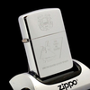 Bật Lửa Zippo Đồng Khối Mạ Chrome Bóng Khắc Ăn Mòn Chủ Đề Đời VII La Mã Sản Xuất Năm 1991 ZL660
