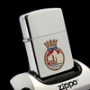Bật Lửa Zippo Đồng Khối Mạ Chrome Trơn Bóng Ăn Mòn Phủ Sơn Hai Mặt Chủ Đề Tầu Chiến Hiếm Gặp Năm 1991 Đời VII La Mã ZL673