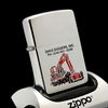 Bật Lửa Zippo Cổ Đồng Khối Mạ Chrome Phay Xước Chủ Đề Ăn Mòn Phủ Sơn Hiếm Gặp Năm 1978 Đời 4 Vạch Sắc ZC403