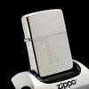Bật Lửa Zippo Cổ Đồng Khối Mạ Chrome Phay Xước Chủ Đề Ăn Mòn Liberty Nữ Thần Tự Do Hiếm Gặp Năm 1981 Đời 1 Vạch Sắc ZC431