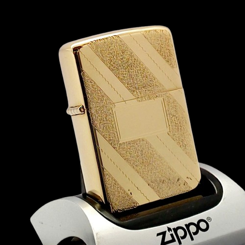 Bật Lửa Zippo Mạ Vàng Gold Plated Đời 6 Vạch Sắc Năm 1976 Rất Hiếm ZQH169