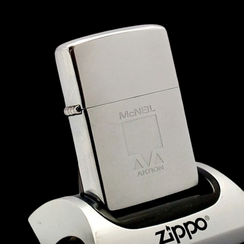 Bật Lửa Zippo Cổ Đồng Khối Mạ Chrome Phay Xước Chủ Đề Ăn Mòn Phủ Năm 1974 Đời 8 Vạch Sắc ZC399