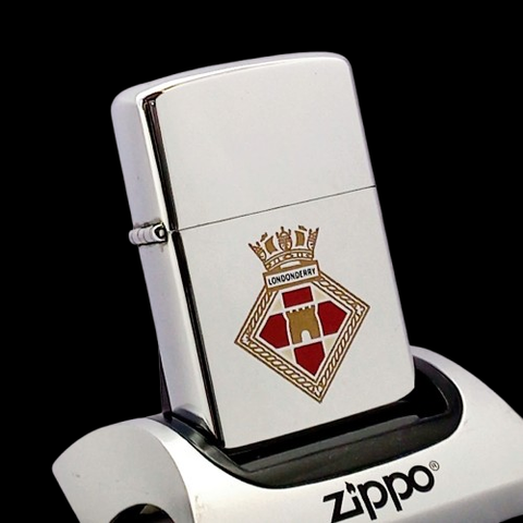 Bật Lửa Zippo Cổ Đồng Khối Mạ Chrome Trơn Bóng Chủ Đề Ăn Mòn Phủ Sơn Hiếm Gặp Năm 1982 Đời 8 Vạch Huyền ZC409