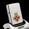 Bật Lửa Zippo Cổ Đồng Khối Mạ Chrome Trơn Bóng Chủ Đề Ăn Mòn Phủ Sơn Hiếm Gặp Năm 1982 Đời 8 Vạch Huyền ZC409
