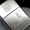 Bật Lửa Zippo Đồng Khối Mạ Chrome Bóng Khắc Ăn Mòn Chủ Đề Đời VII La Mã Sản Xuất Năm 1991 ZL660