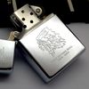 Bật Lửa Zippo Đồng Khối Mạ Chrome Bóng Khắc Ăn Mòn Chủ Đề Wild West Đời VI La Mã Sản Xuất Năm 1990 ZL661