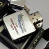 Bật Lửa Zippo Đồng Khối Mạ Chrome Trơn Bóng Ăn Mòn Phủ Sơn Chủ Đề Tầu Chiến Hai Mặt Hiếm Gặp Năm 1988 Đời IV La Mã ZL663