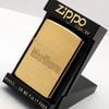 Bật Lửa Zippo Đồng Khối Solid Brass Trơn Bóng Chu Niên 1932 - 1989 Chủ Đề Marlboro Hiếm Gặp ZL664