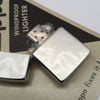 Bộ Bật Lửa Zippo Đồng Khối Mạ Chrome Trơn Phay Xước Sản Xuất Năm 1986 Đời II La Mã ZS92