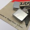 Bộ Bật Lửa Zippo Đồng Khối Mạ Chrome Trơn Phay Xước Sản Xuất Năm 1986 Đời II La Mã ZS92
