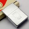 Bật Lửa Zippo Cổ Đồng Khối Mạ Chrome Phay Xước Chủ Đề Ăn Mòn Phủ Năm 1974 Đời 8 Vạch Sắc ZC399
