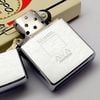 Bật Lửa Zippo Cổ Đồng Khối Mạ Chrome Phay Xước Chủ Đề Ăn Mòn Phủ Năm 1974 Đời 8 Vạch Sắc ZC399