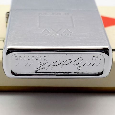 Bật Lửa Zippo Cổ Đồng Khối Mạ Chrome Phay Xước Chủ Đề Ăn Mòn Phủ Năm 1974 Đời 8 Vạch Sắc ZC399