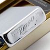 Bật Lửa Zippo Cổ Đồng Khối Mạ Chrome Phay Xước Chủ Đề Tầu Chiến Khắc Ăn Mòn Phủ Sơn Hiếm Gặp Năm 1966 Đời 8 Vạch Thẳng ZC400