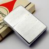 Bật Lửa Zippo Cổ Đồng Khối Mạ Chrome Phay Xước Chủ Đề Ăn Mòn Phủ Sơn Hiếm Gặp Năm 1968 Đời 6 Vạch Thẳng ZC401