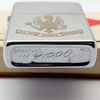 Bật Lửa Zippo Cổ Đồng Khối Mạ Chrome Phay Xước Chủ Đề Ăn Mòn Phủ Sơn Hiếm Gặp Năm 1976 Đời 6 Vạch Sắc ZC402