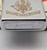 Bật Lửa Zippo Cổ Đồng Khối Mạ Chrome Phay Xước Chủ Đề Ăn Mòn Phủ Sơn Hiếm Gặp Năm 1976 Đời 6 Vạch Sắc ZC402