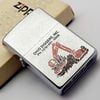 Bật Lửa Zippo Cổ Đồng Khối Mạ Chrome Phay Xước Chủ Đề Ăn Mòn Phủ Sơn Hiếm Gặp Năm 1978 Đời 4 Vạch Sắc ZC403
