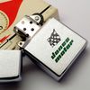 Bật Lửa Zippo Cổ Đồng Khối Mạ Chrome Phay Xước Chủ Đề Ăn Mòn Phủ Sơn Hiếm Gặp Năm 1974 Đời 8 Vạch Sắc ZC405