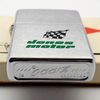 Bật Lửa Zippo Cổ Đồng Khối Mạ Chrome Phay Xước Chủ Đề Ăn Mòn Phủ Sơn Hiếm Gặp Năm 1974 Đời 8 Vạch Sắc ZC405