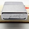 Bật Lửa Zippo Cổ Đồng Khối Mạ Chrome Phay Xước Chủ Đề Ăn Mòn Phủ Sơn Hiếm Gặp Năm 1974 Đời 8 Vạch Sắc ZC405