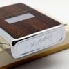 Bật Lửa Zippo Cổ Đồng Khối Mạ Chrome Ốp Gỗ Hai Mặt Hiếm Gặp Năm 1975 Đời 7 Vạch Sắc ZC407