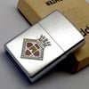 Bật Lửa Zippo Cổ Đồng Khối Mạ Chrome Trơn Bóng Chủ Đề Ăn Mòn Phủ Sơn Hiếm Gặp Năm 1982 Đời 8 Vạch Huyền ZC409