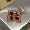 Bật Lửa Zippo Cổ Đồng Khối Mạ Chrome Trơn Bóng Chủ Đề Ăn Mòn Phủ Sơn Hiếm Gặp Năm 1982 Đời 8 Vạch Huyền ZC409