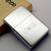 Bật Lửa Zippo Cổ Đồng Khối Mạ Chrome Phay Xước Chủ Đề Ăn Mòn Hiếm Gặp Năm 1982 Đời 8 Vạch Huyền ZC410