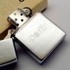 Bật Lửa Zippo Cổ Đồng Khối Mạ Chrome Phay Xước Chủ Đề Ăn Mòn Hiếm Gặp Năm 1982 Đời 8 Vạch Huyền ZC410