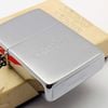 Bật Lửa Zippo Cổ Đồng Khối Mạ Chrome Phay Xước Chủ Đề Ăn Mòn Hiếm Gặp Năm 1982 Đời 8 Vạch Huyền ZC410