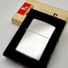 Bật Lửa Zippo Cổ Đồng Khối Mạ Chrome Trơn Bóng Vân Sọc Dưa Hiếm Gặp Năm 1979 Đời 3 Vạch Sắc ZC411