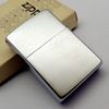 Bật Lửa Zippo Cổ Đồng Khối Mạ Chrome Phay Xước Khắc Ăn Mòn Năm 1981 Đời 1 Vạch Sắc ZC412