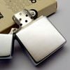 Bật Lửa Zippo Cổ Đồng Khối Mạ Chrome Phay Xước Khắc Ăn Mòn Năm 1981 Đời 1 Vạch Sắc ZC412