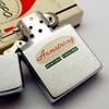 Bật Lửa Zippo Cổ Đồng Khối Mạ Chrome Phay Xước Chủ Đề Ăn Mòn Phủ Sơn Hiếm Gặp Năm 1963 Đời 3 Chấm ZC413