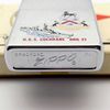 Bật Lửa Zippo Cổ Đồng Khối Mạ Chrome Phay Xước Chủ Đề Tầu Chiến Ăn Mòn Phủ Sơn Hiếm Gặp Năm 1972 Đời 2 Vạch Thẳng ZC414