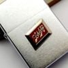 Bật Lửa Zippo Cổ Đồng Khối Mạ Chrome Phay Xước Chủ Đề Emblem Hiếm Gặp Năm 1963 Đời 3 Chấm ZC415