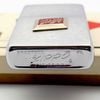 Bật Lửa Zippo Cổ Đồng Khối Mạ Chrome Phay Xước Chủ Đề Emblem Hiếm Gặp Năm 1963 Đời 3 Chấm ZC415