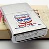 Bật Lửa Zippo Cổ Đồng Khối Mạ Chrome Phay Xước Chủ Đề Ăn Mòn Phủ Sơn Hiếm Gặp Năm 1977 Đời 5 Vạch Sắc ZC416