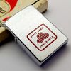 Bật Lửa Zippo Cổ Đồng Khối Mạ Chrome Phay Xước Chủ Đề Ăn Mòn Phủ Sơn Hiếm Gặp Năm 1971 Đời 3 Vạch Thẳng ZC417