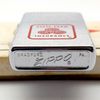 Bật Lửa Zippo Cổ Đồng Khối Mạ Chrome Phay Xước Chủ Đề Ăn Mòn Phủ Sơn Hiếm Gặp Năm 1971 Đời 3 Vạch Thẳng ZC417