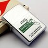 Bật Lửa Zippo Cổ Đồng Khối Mạ Chrome Phay Xước Chủ Đề Ăn Mòn Phủ Sơn Hiếm Gặp Năm 1965 Đời 1 Chấm ZC418