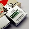 Bật Lửa Zippo Cổ Đồng Khối Mạ Chrome Phay Xước Chủ Đề Ăn Mòn Phủ Sơn Hiếm Gặp Năm 1965 Đời 1 Chấm ZC418
