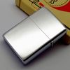 Bật Lửa Zippo Cổ Đồng Khối Mạ Chrome Trơn Bóng Chủ Đề Tầu Chiến Ăn Mòn Phủ Sơn Hiếm Gặp Năm 1976 Đời 6 Vạch Sắc ZC419