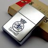 Bật Lửa Zippo Cổ Đồng Khối Mạ Chrome Trơn Bóng Chủ Đề Ăn Mòn Phủ Sơn Hiếm Gặp Năm 1982 Đời 8 Vạch Huyền ZC420
