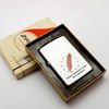 Bật Lửa Zippo Cổ Đồng Khối Mạ Chrome Phay Xước Chủ Đề Ăn Mòn Phủ Sơn Hiếm Gặp Năm 1962 Đời 4 Chấm ZC422