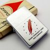 Bật Lửa Zippo Cổ Đồng Khối Mạ Chrome Phay Xước Chủ Đề Ăn Mòn Phủ Sơn Hiếm Gặp Năm 1962 Đời 4 Chấm ZC422